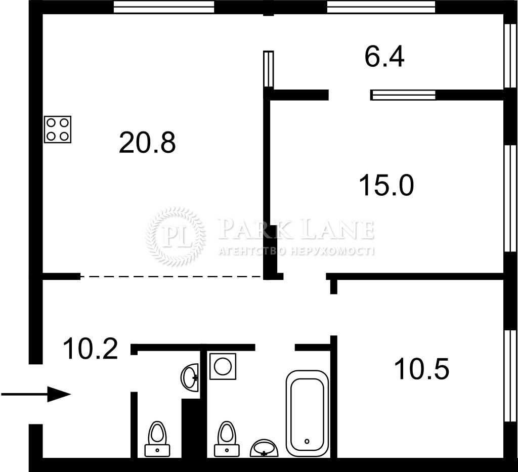 Продам 2-кімн квартиру Виговського (Гречка), 42 Варшавський Плюс Поділ