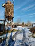 Zbiornik stalowy z dmuchawą do zboża 25m3 Silos BIN