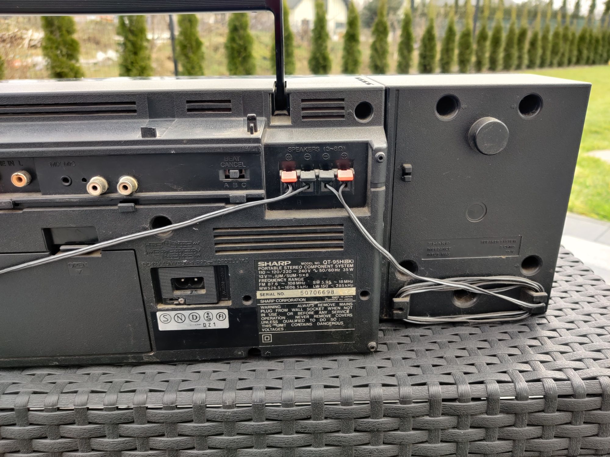 Rzadki Boombox Sharp QT95 radiomagnetofon qt-95