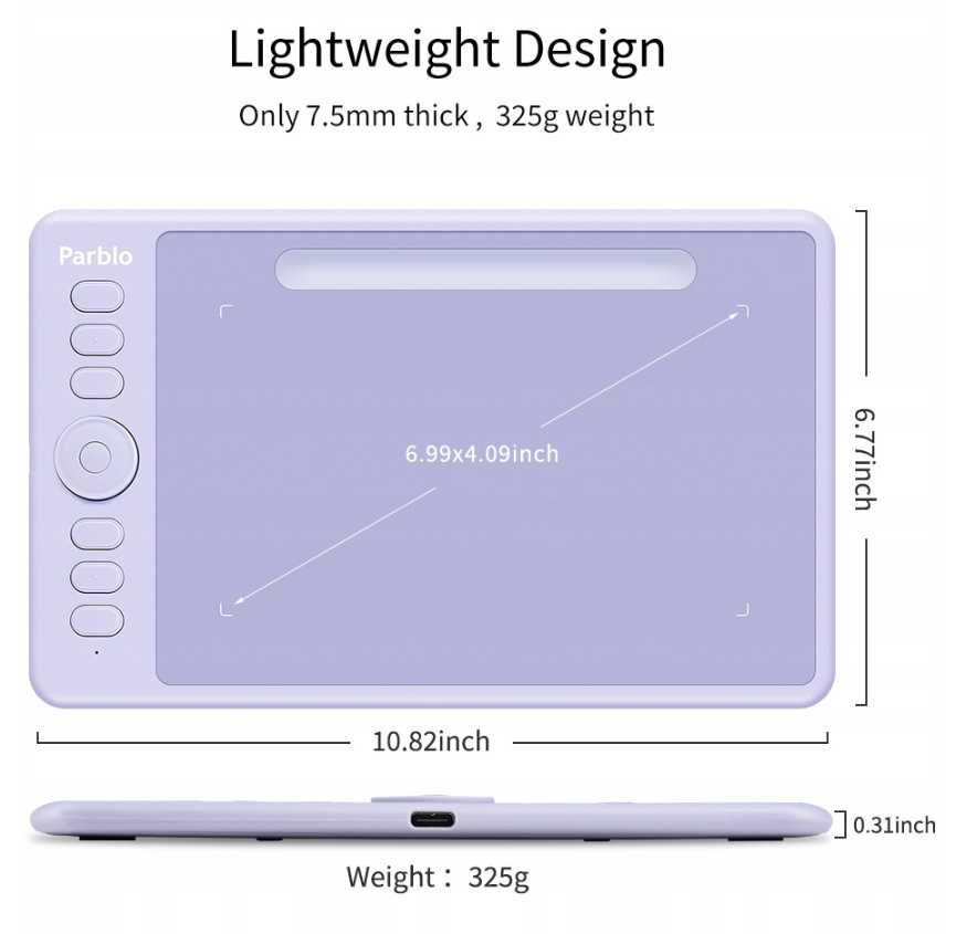 Parblo Intangbo S - tablet graficzny