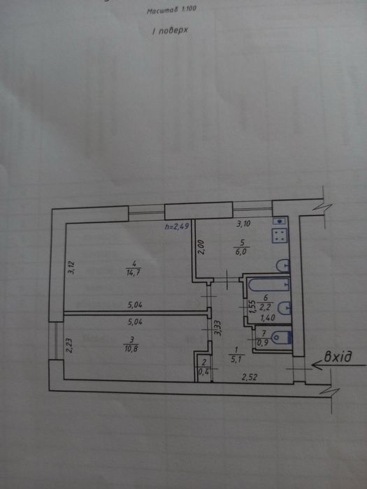 Квартира вул батуринська 47 2 кімнати 40 м2