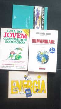 Conjunto 4 livros paz energia humanidade sustentabilidade