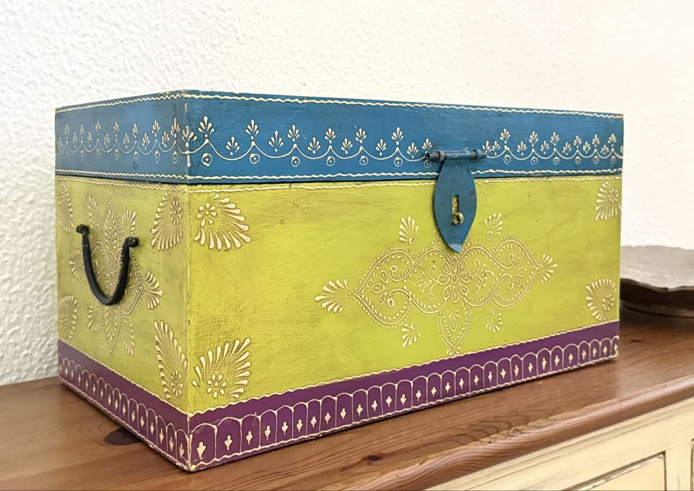 bau, arca, guarda joias, arrumação, decoração, indiano, rustico