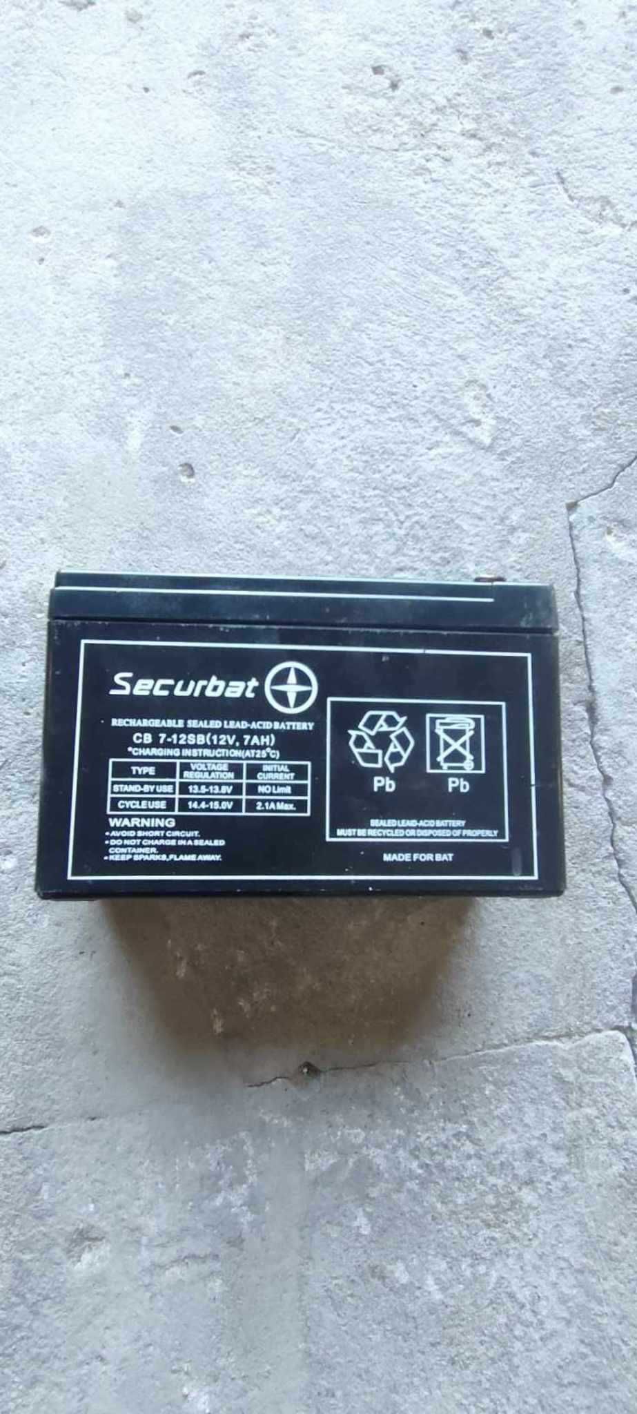 akumulator Securbat CB 7-12SB (12V, 7AH)