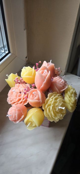 Bukiet z pachnących świeczek