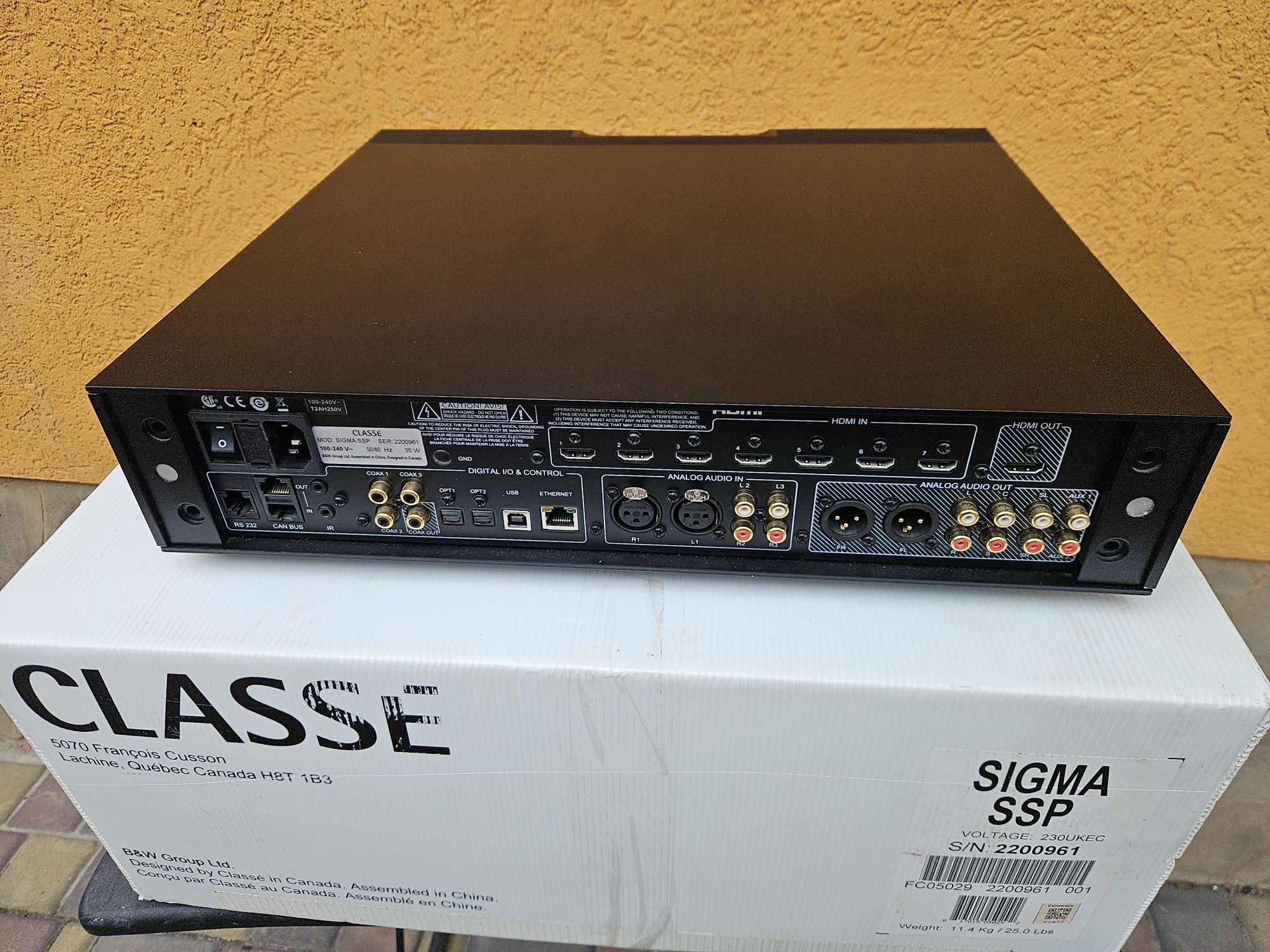 CLASSE Sigma SSP передпідсилювач і AV-ресівер