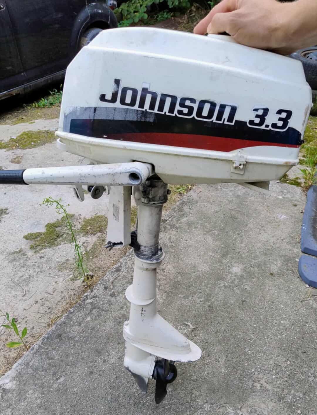Silnik zaburtowy JOHNSON 3.3KM 2T stopa S- sprawny - POLECAM !!!