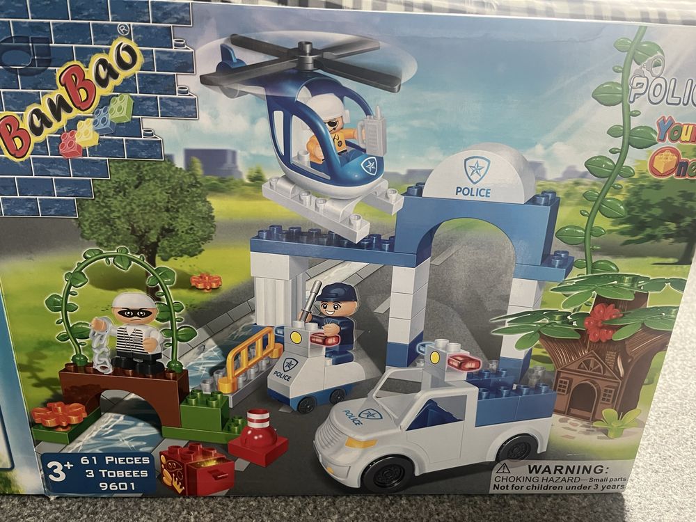 Klocki BanBao 9601 policja jak LEGO Duplo