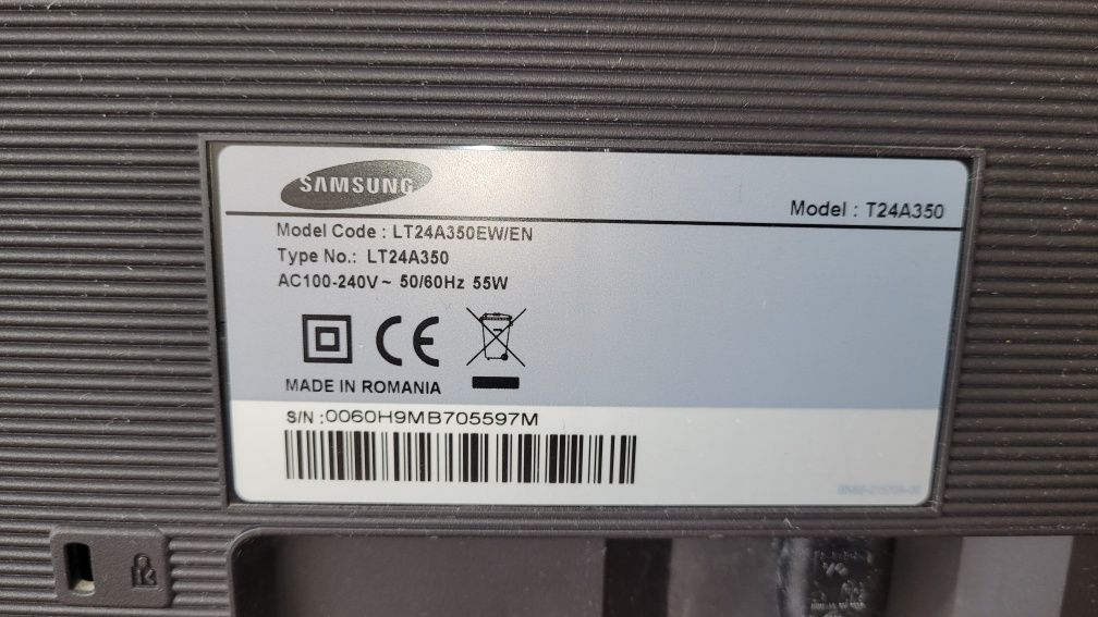 Monitor samsung t24a350 z tunerem tv i pilotem FullHd