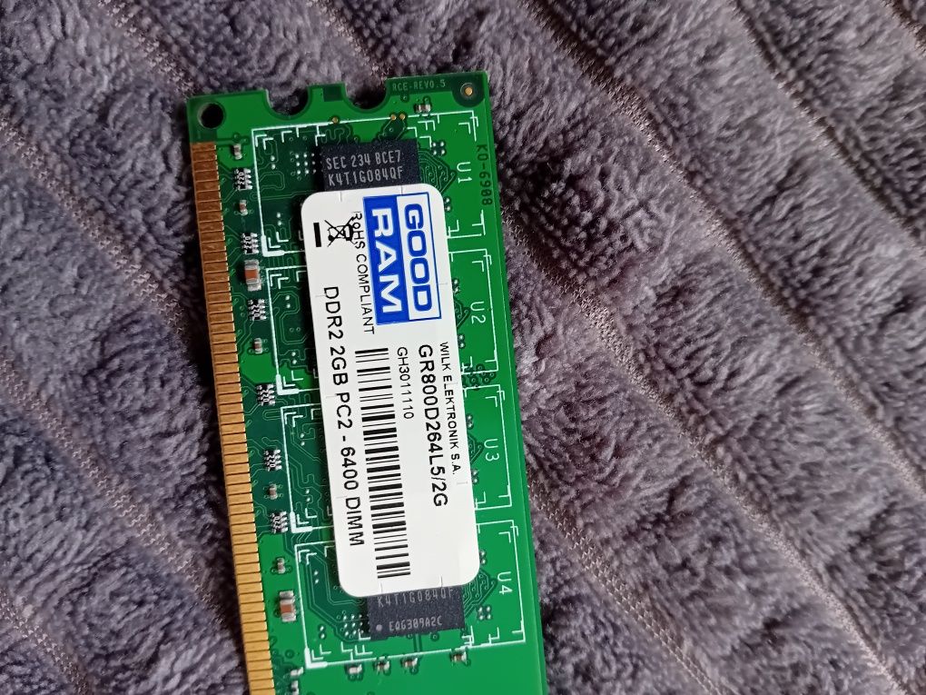 Pamięć RAM DDR2 2GB GoodRam PC2-6400 DIMM