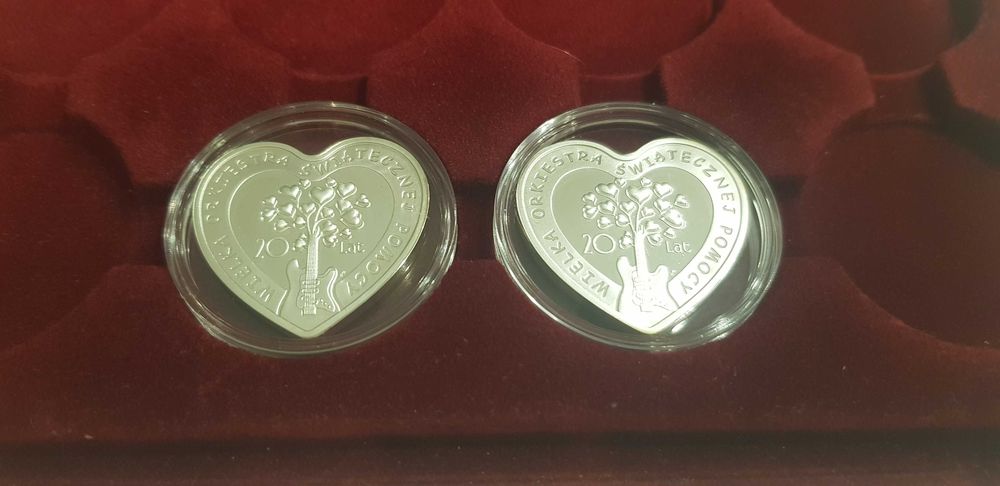 2 szt-10 zł WOŚP-2012 moneta srebna