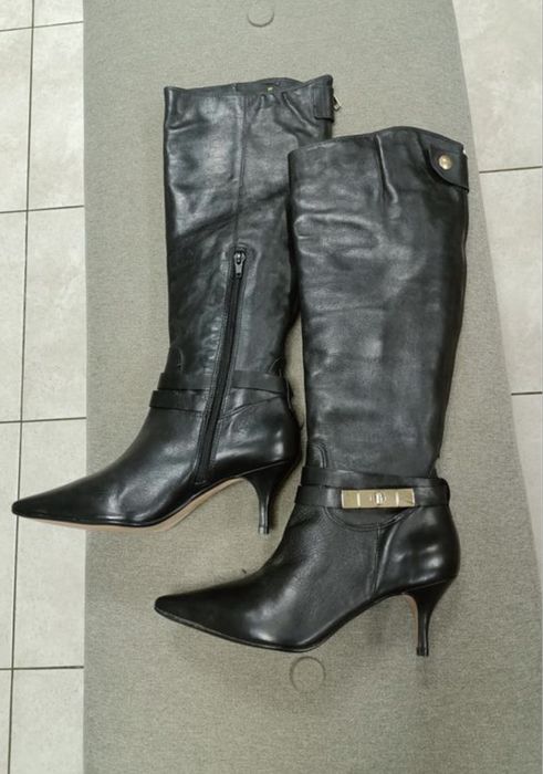 Стильні шкіряні сапожки чоботи San Marina 37 p