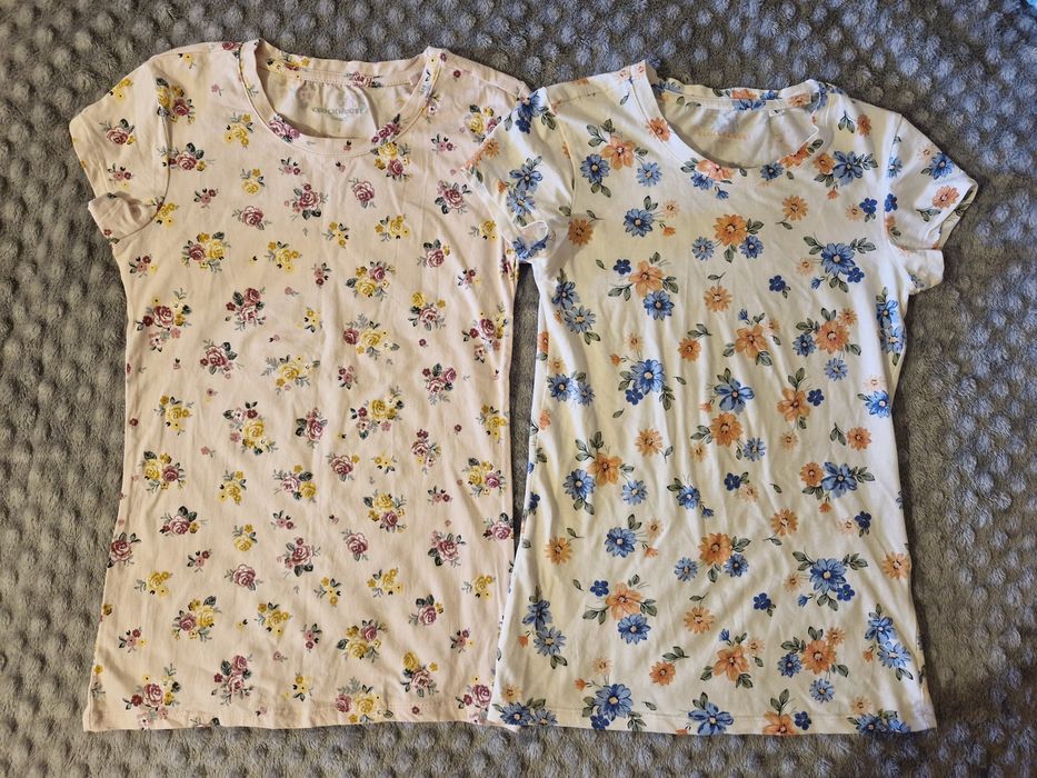 Набір футболок квітковий принт