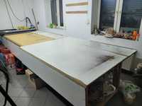 Duży stół krojczy - krawiecki-produkcyjny 5,3m x 1,7m do 2m,rozkładany