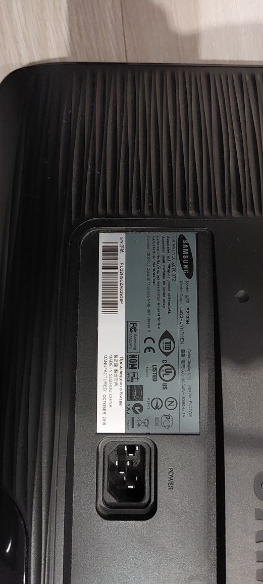 Monitor Samsung SyncMaster B2230 60Hz VGA