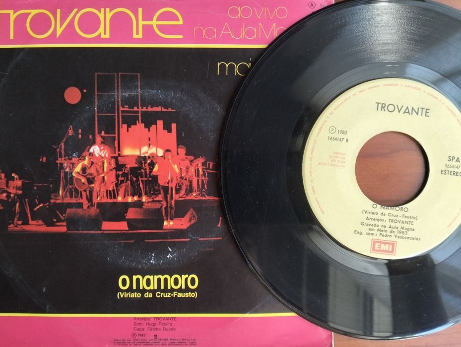 Disco de vinil single Trovante & Morais Moreira