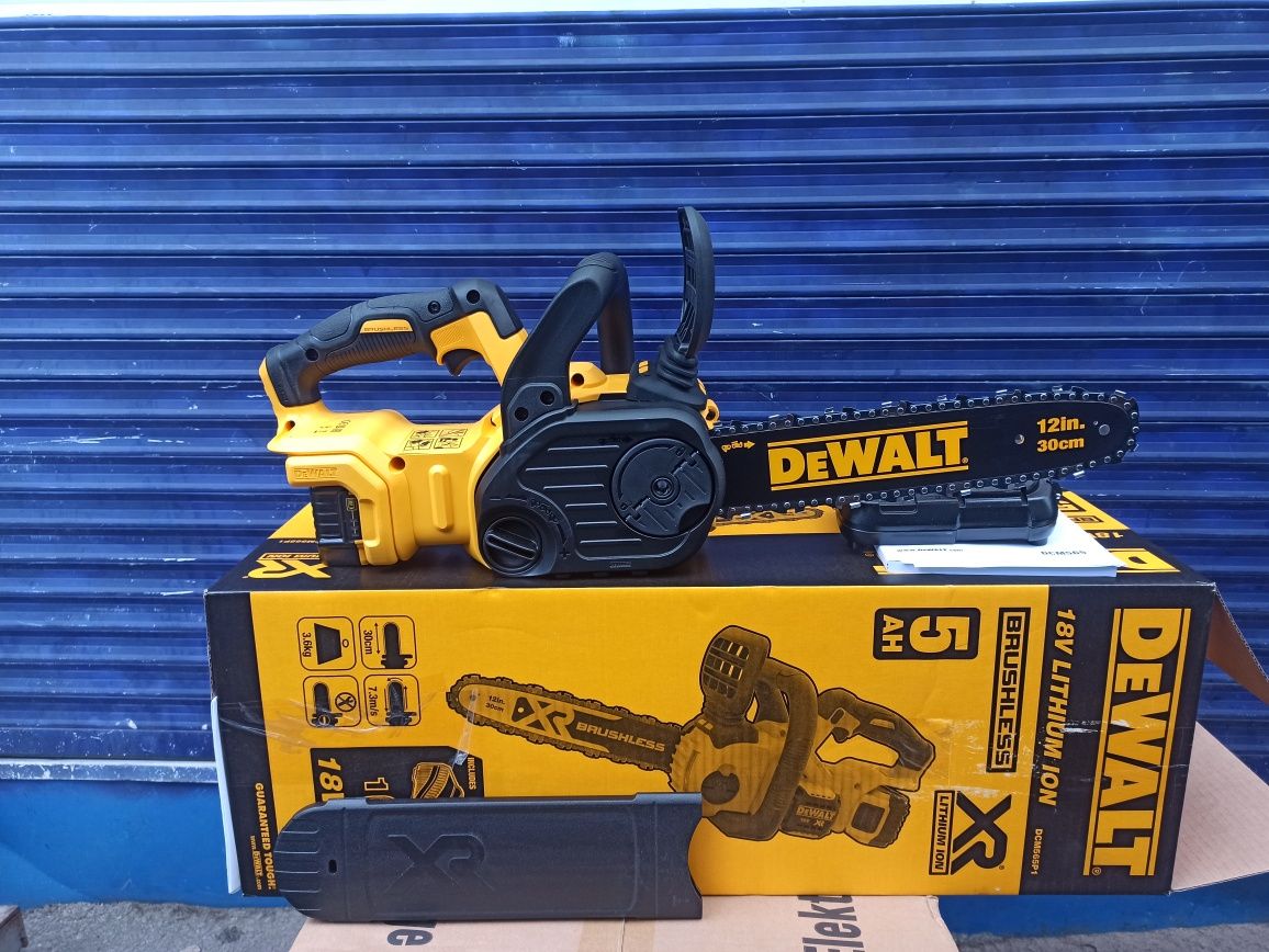 Аккумуляторная пила DeWALT DCM565P1+ЗУ+Аккум 18v/5Ah ДеВольт