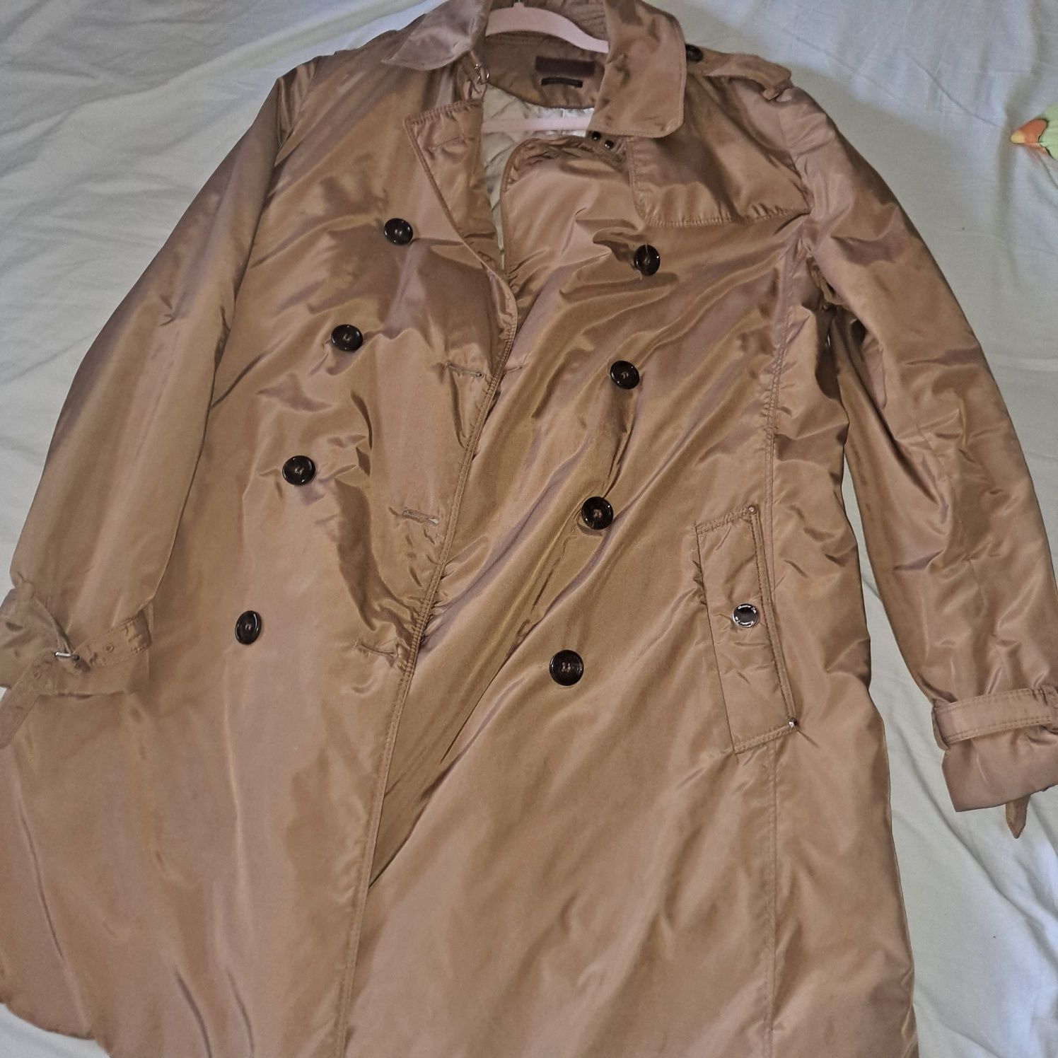 Massimo Dutti plaszcz camel xl  b.paska