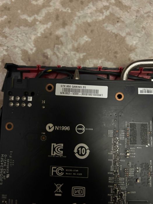 Видеокарта MSI GTX950 2Gb Gaming