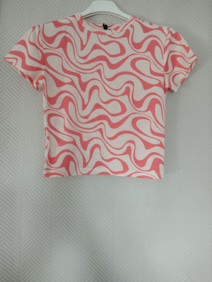 Crop top we wzór
