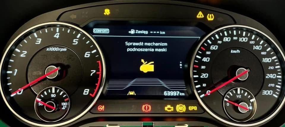 Licznik Kia Stinger EU duzy lcd kolorowy menu gt crash kluczyki mapy