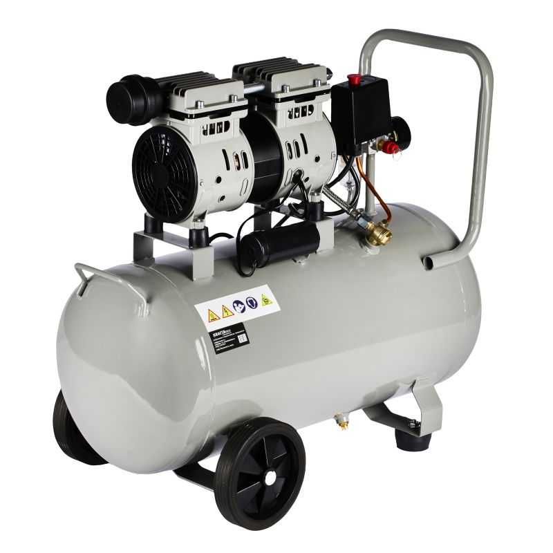 KOMPRESOR 50L bezolejowy 2 TŁOKI 2 POMPY SPREŻARKA 230V separator