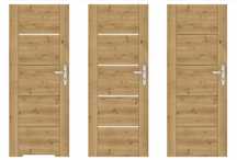 Solidne Drzwi Windoor Pegasus seria Slim Dąb Górski 70-80 P+L