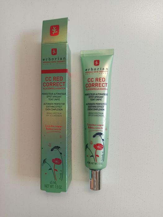 Erborian krem cc red correct zaczerwienienia wyrównanie kolorytu