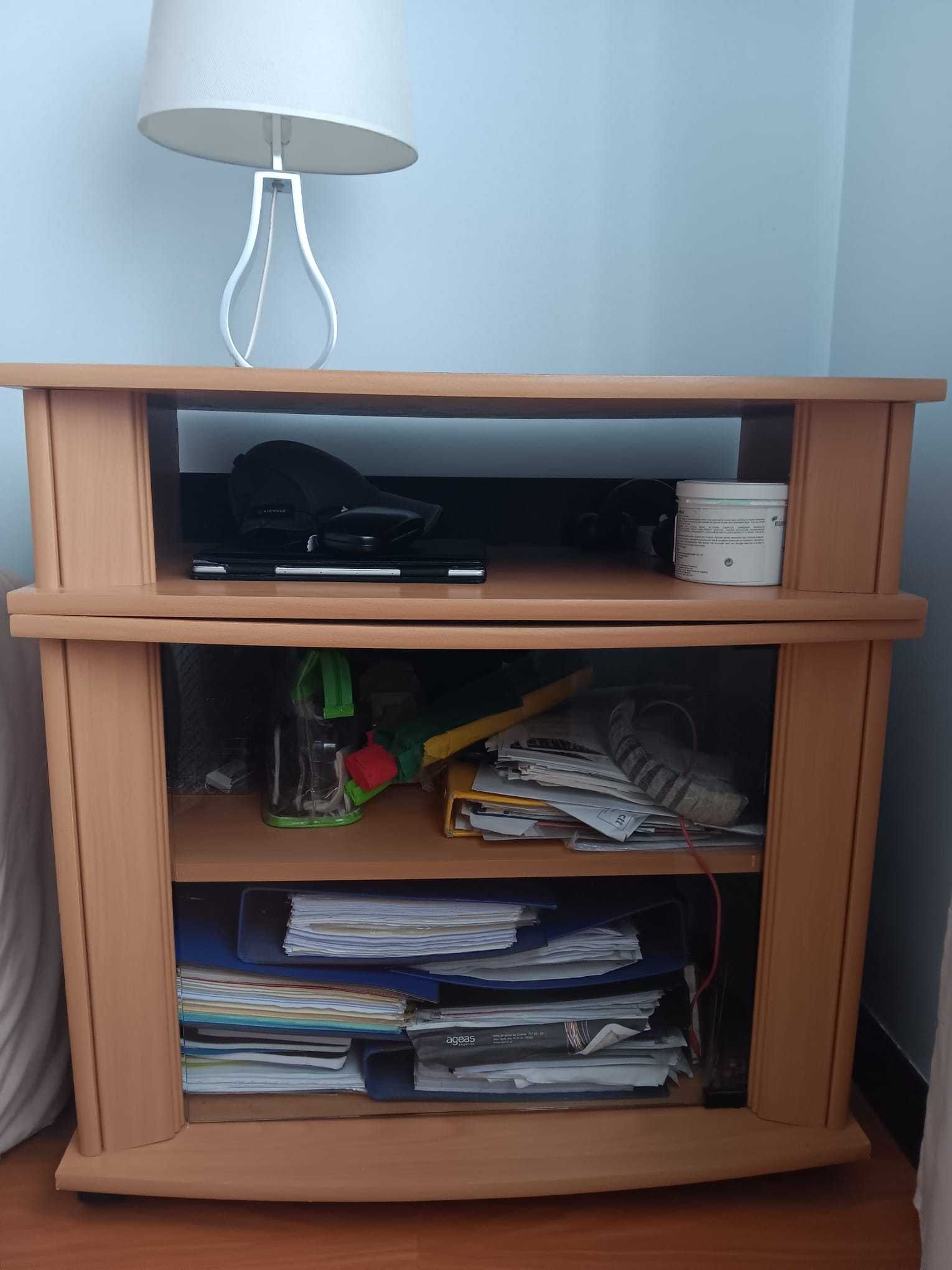 Cómoda + Mesinha de Cabeceira + Móvel de Apoio Quarto
