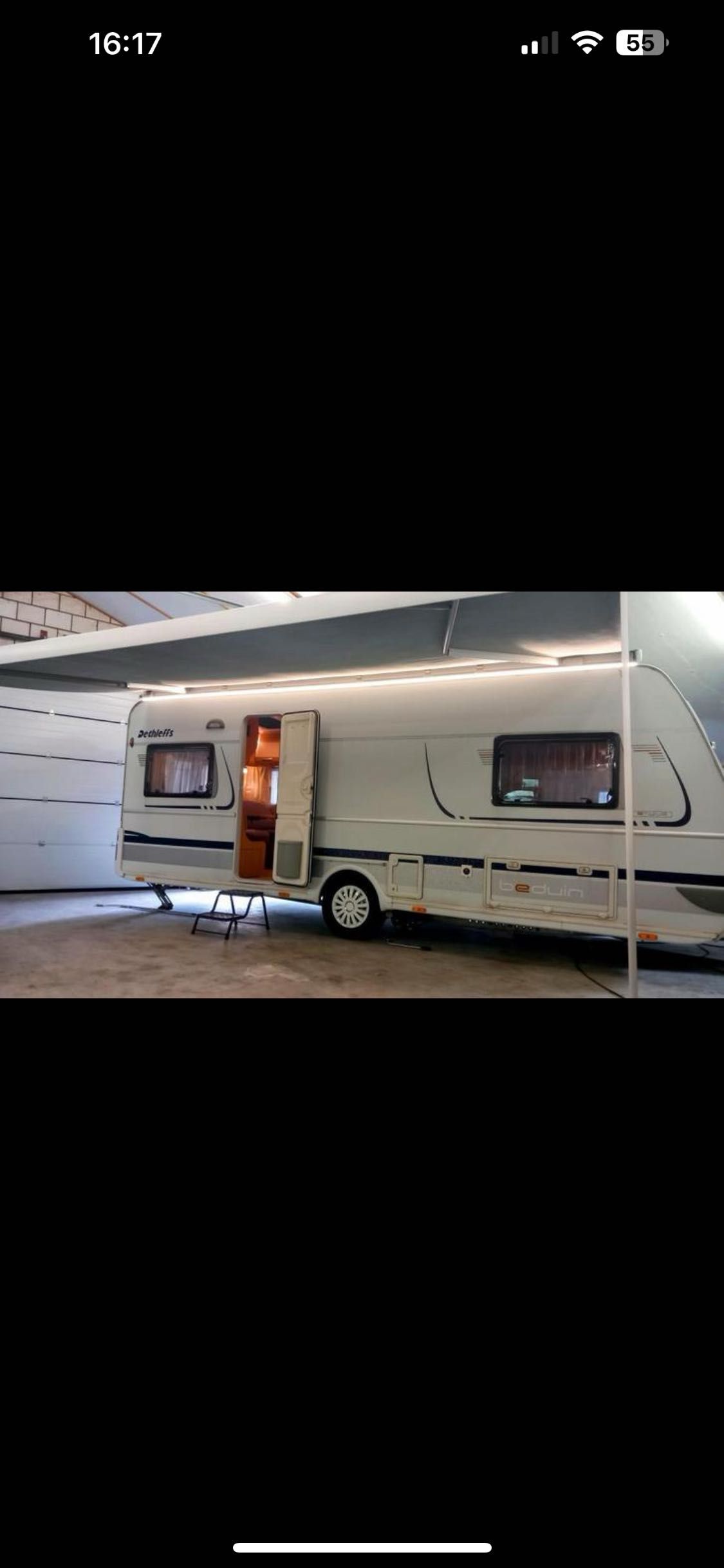 Linda caravana Dethleffs Beduin estilio 510 com 2 camas individuais