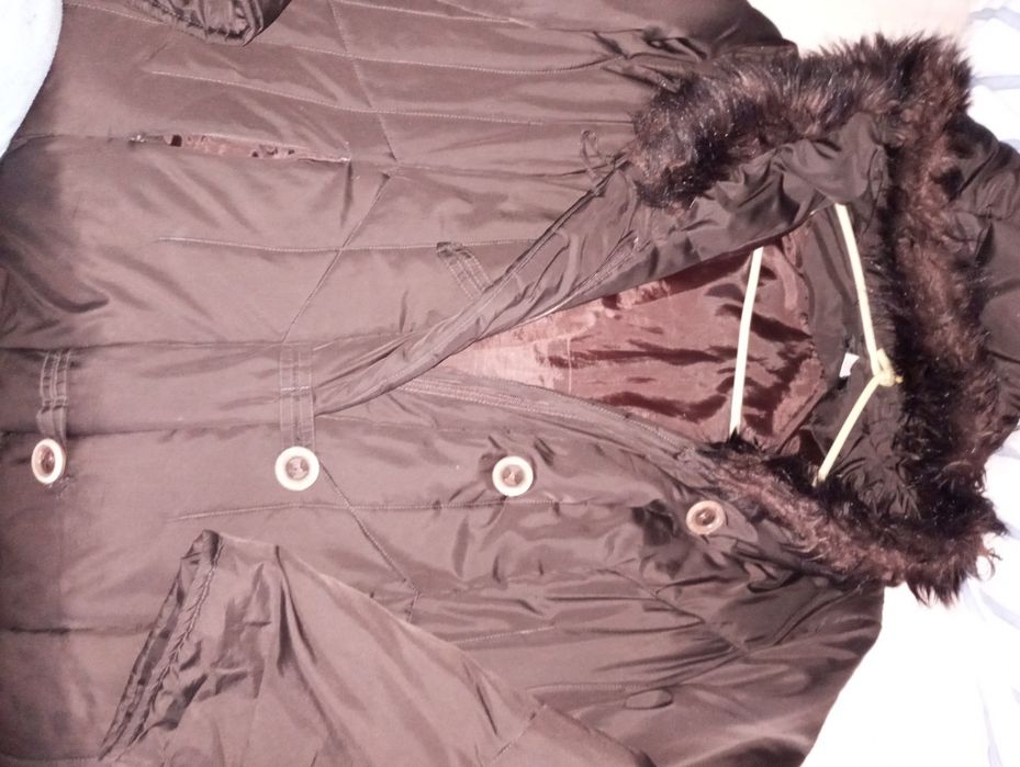 Damski Płaszcz z kapturem 44/46