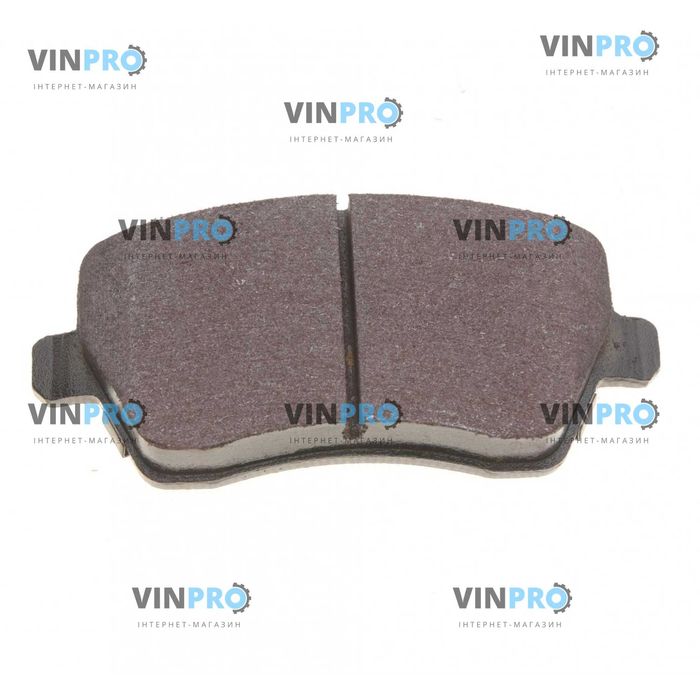 Колодки гальмівні (передні) Renault Kangoo 08 (TRW) 116.5/52.6/17.3mm.