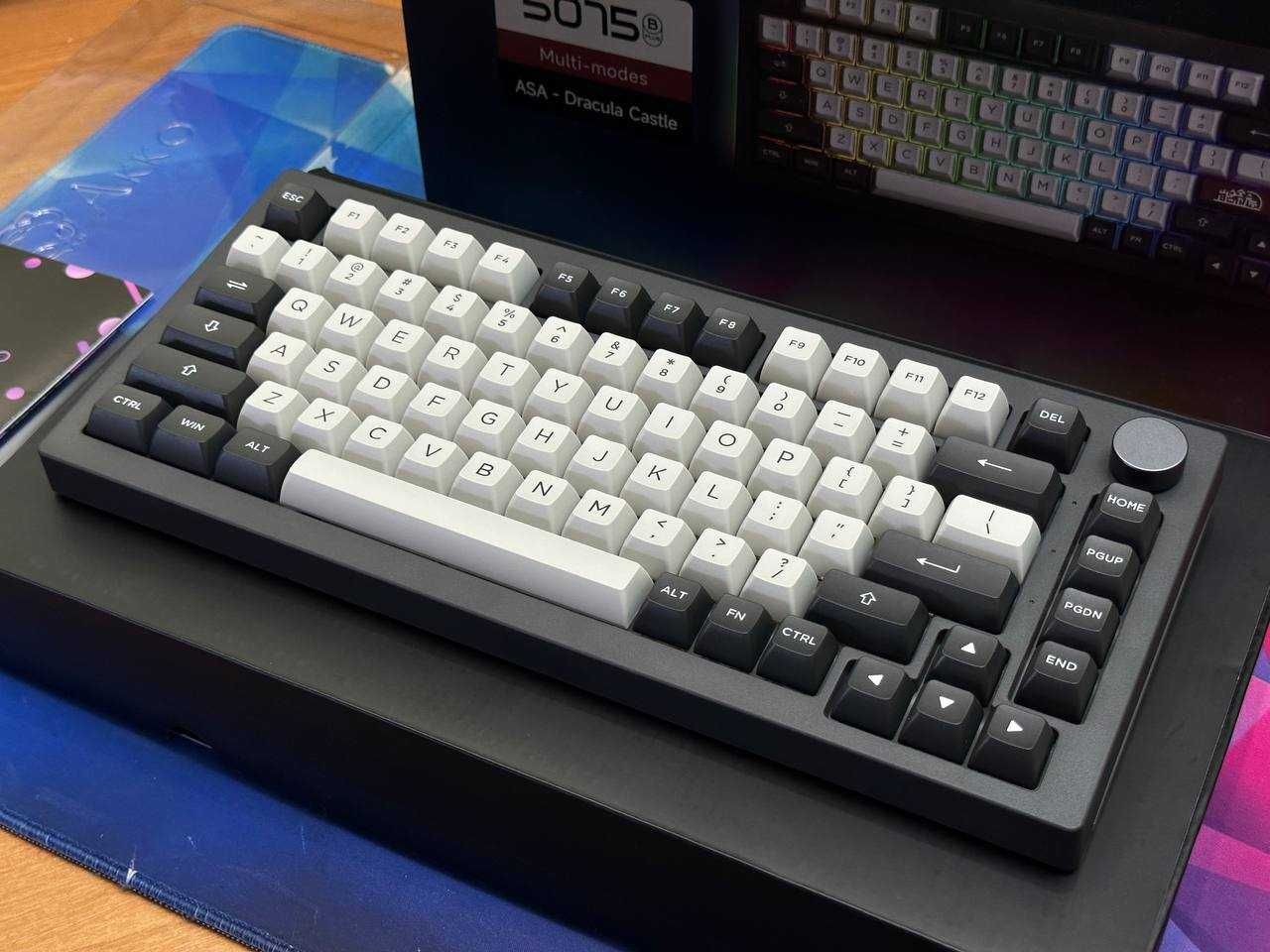 Нові бездротові клавіатури AKKO 5075B Plus V3 Dracula Cream Yellow Rgb