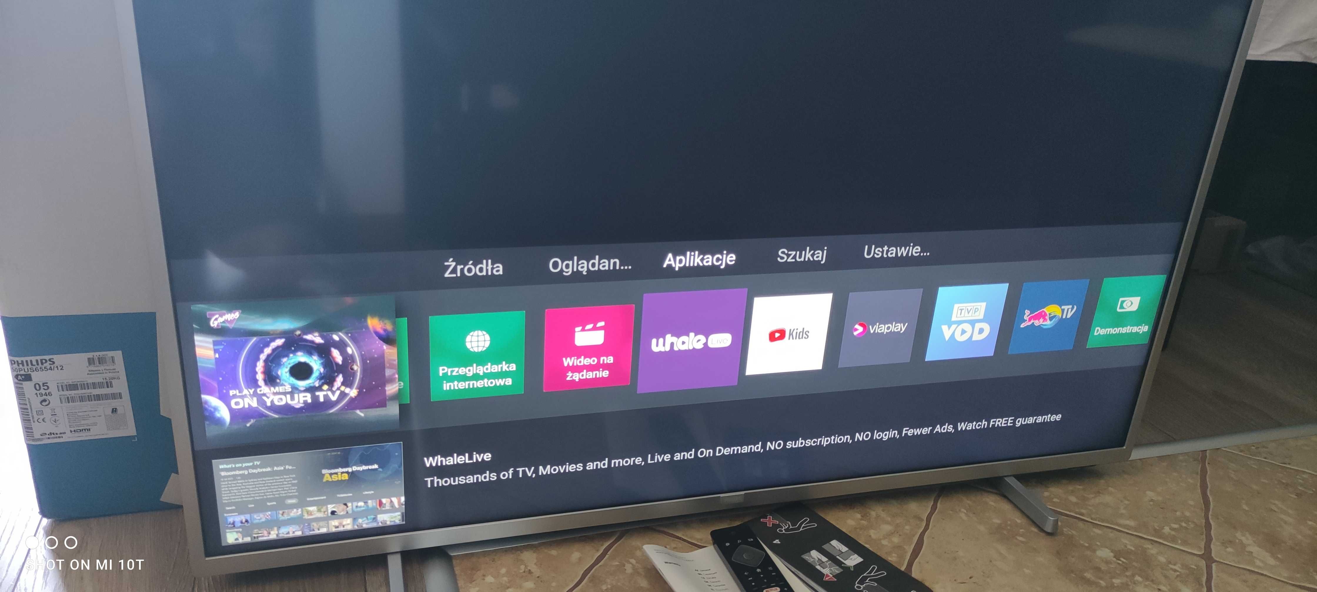 Tv Philips 50" 4k uhd  hdr dolby vision audio DTS Smart tv dvb-t2