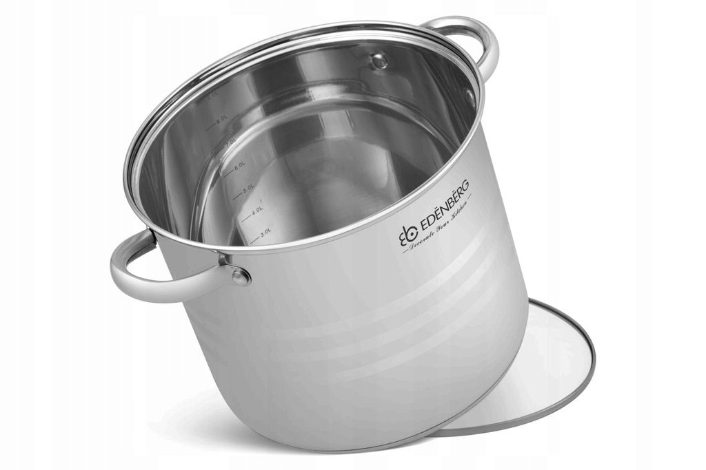 garnek stalowy wewnątrz miarka indukcja śr.18cm. / 4l edenberg
