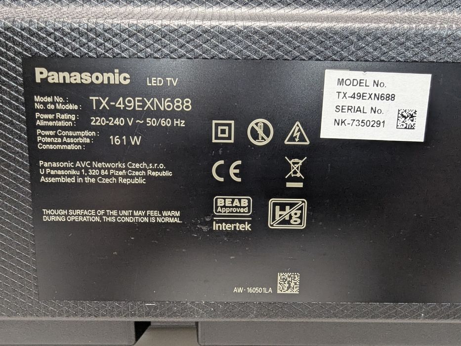 Panasonic TX-49EXN688 (49", 4K, HDR , SmartTV )