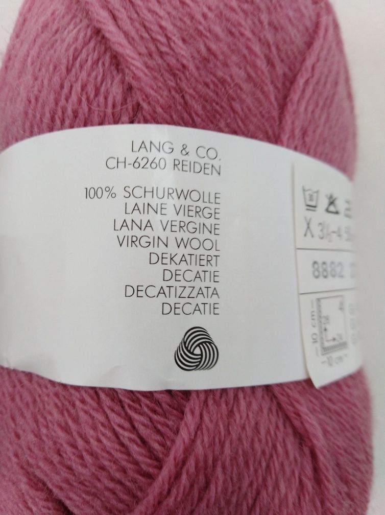 Пряжа шерстяная  Lang yarns pony Switzerland.