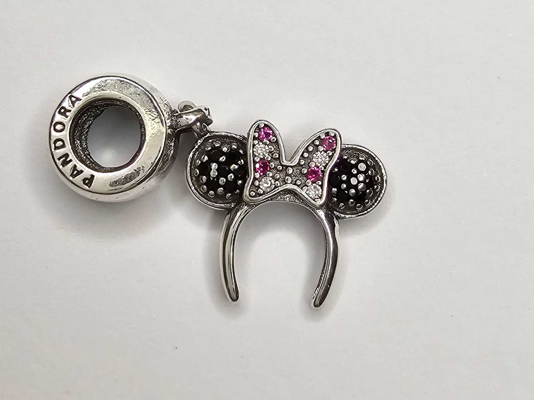 Srebrny charms do bransoletki Pandora myszka Minnie srebro 925