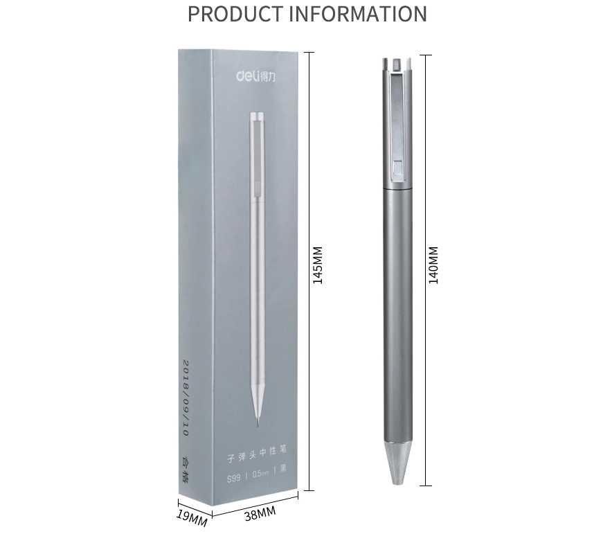 Ручка Xiaomi Deli S99 металева авторучка, сяоми дели с99