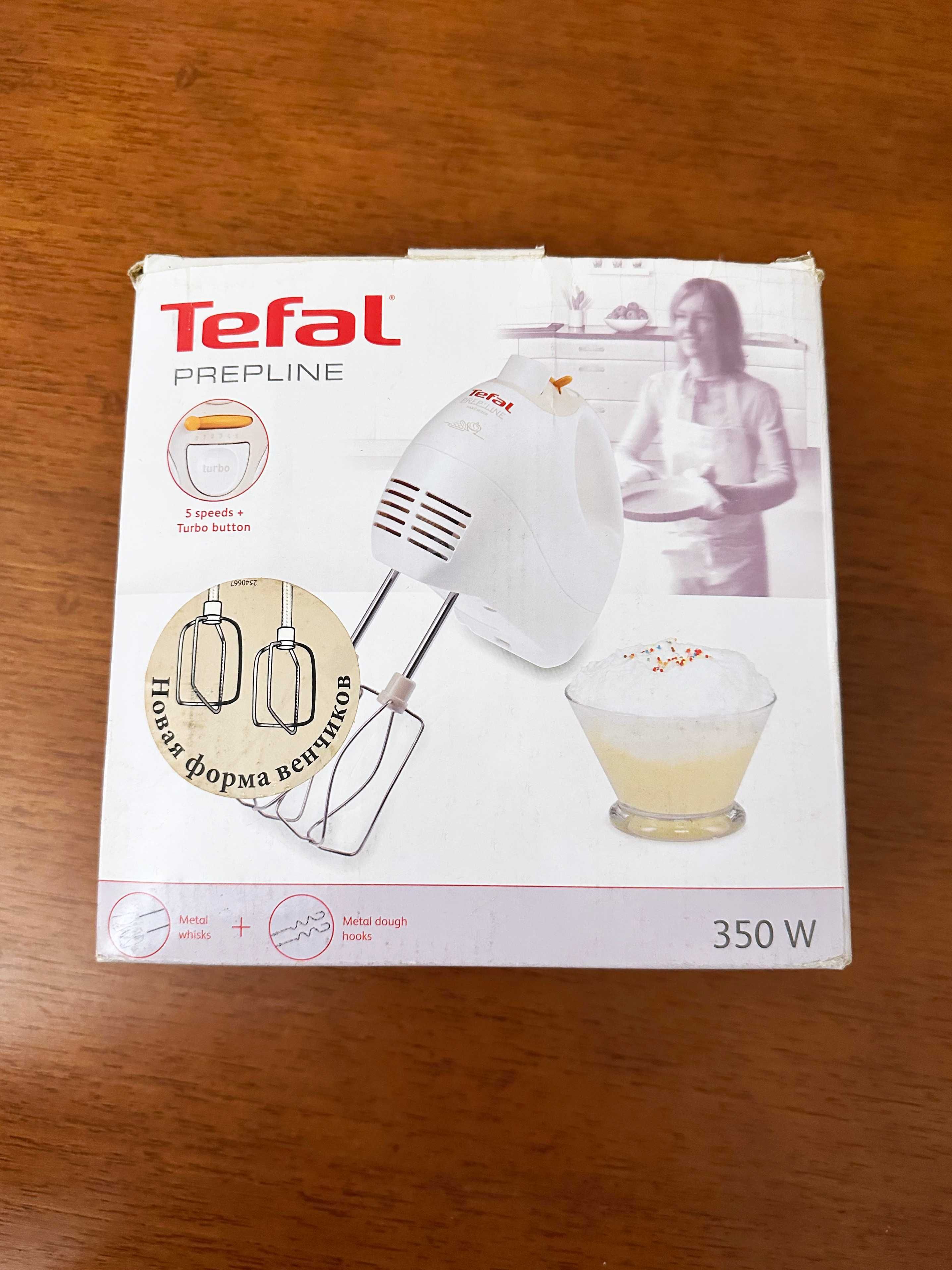 Ручной миксер Tefal Prepline 350W Венчики для взбивания и замешивания