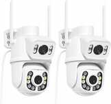 ANBIUX Kamera Zewnętrzna WiFi Dual Lens 2.5K PTZ Auto Tracking 6MP