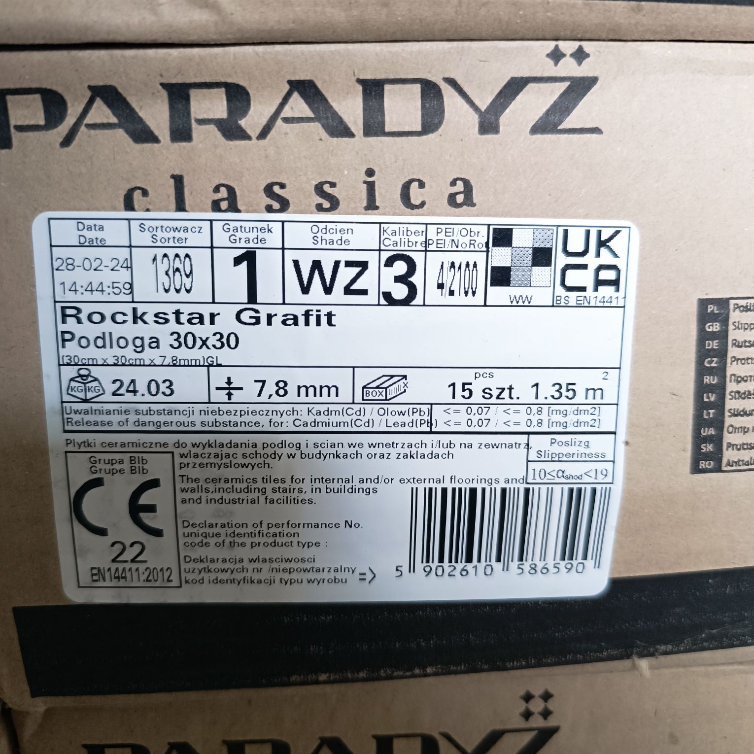 Gres Rockstar Paradyż 30x30 7,8mm
Gres Rocksta 7,8mm