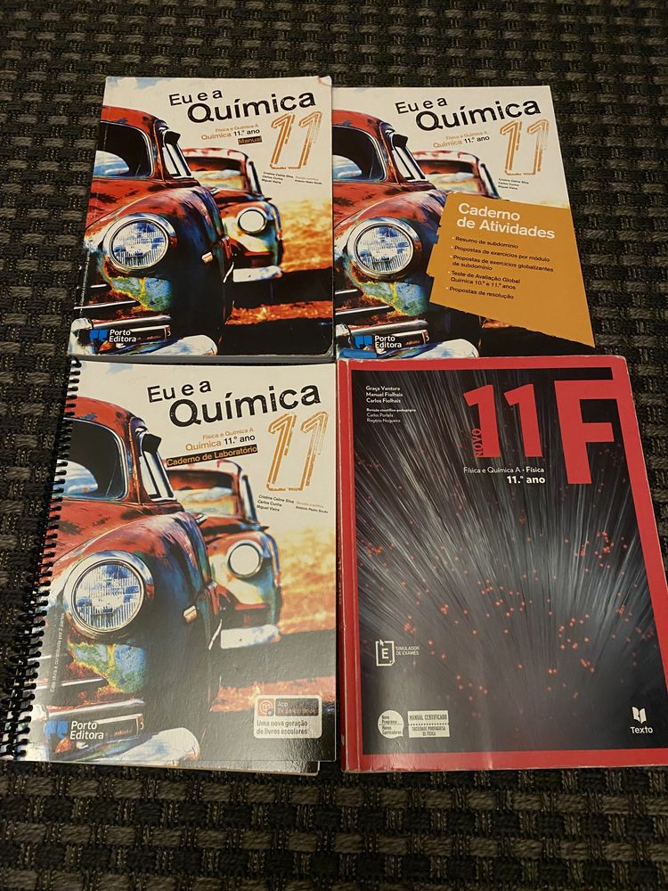 Conjunto de livros fisica e quimica 11.º ano