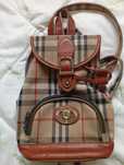Burberry mini pleczak vintage w stanie bardzo dobrym