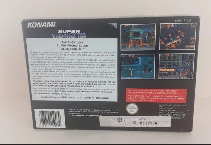 Super probotector Alien Rebels SNES