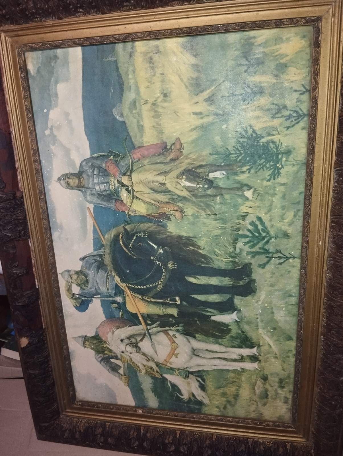 95×45см.Картина на полотне ,красками 1960г., Васнецов, " Бог