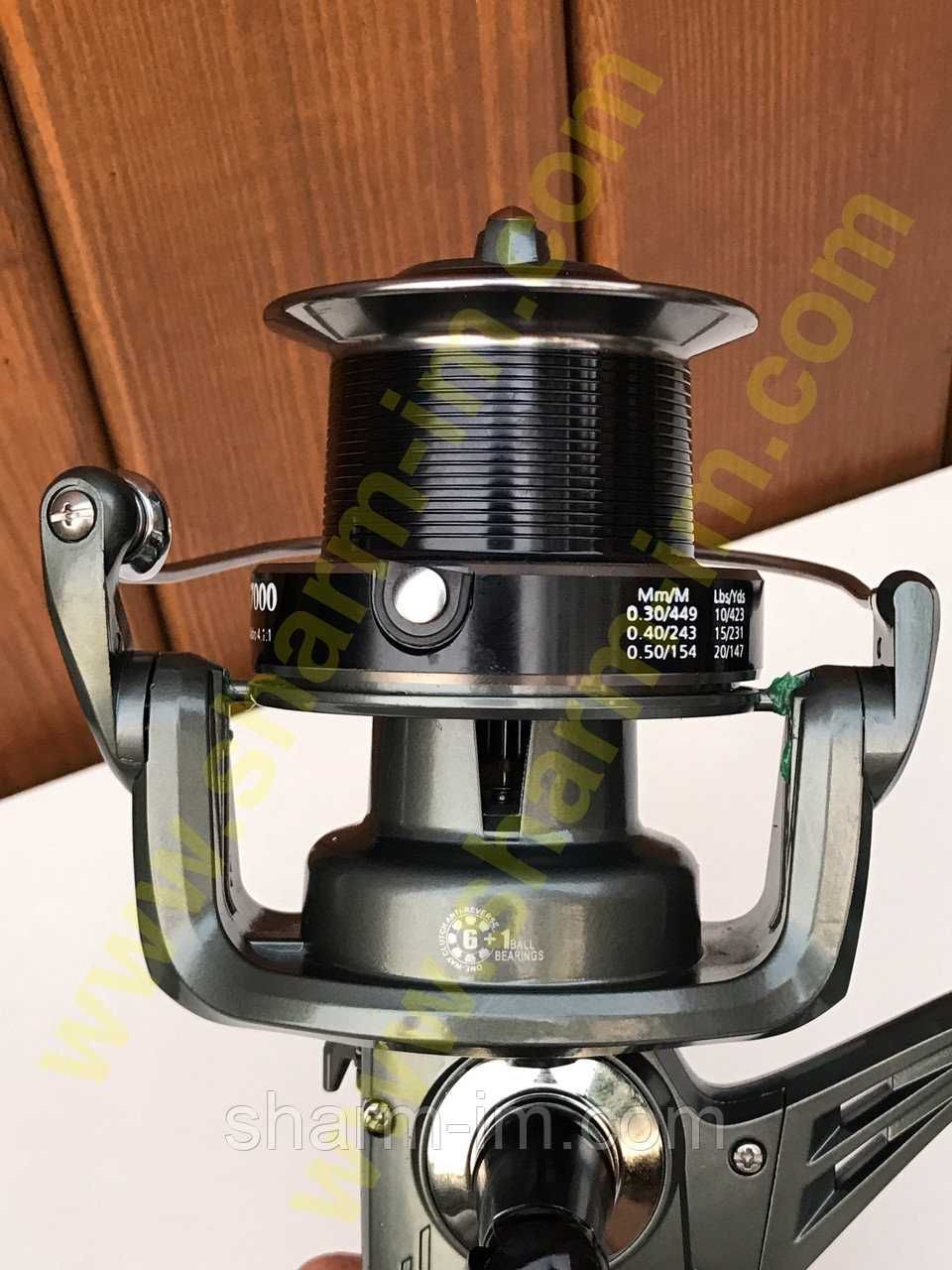 Карповая катушка Durareel KS 7000 (6+1 bb) с Байтранером