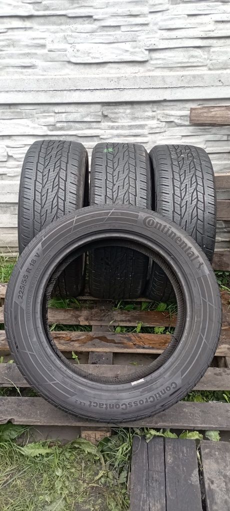 Continental 225 55 r18 4шт 2шт шини літні б'у резина з Європи