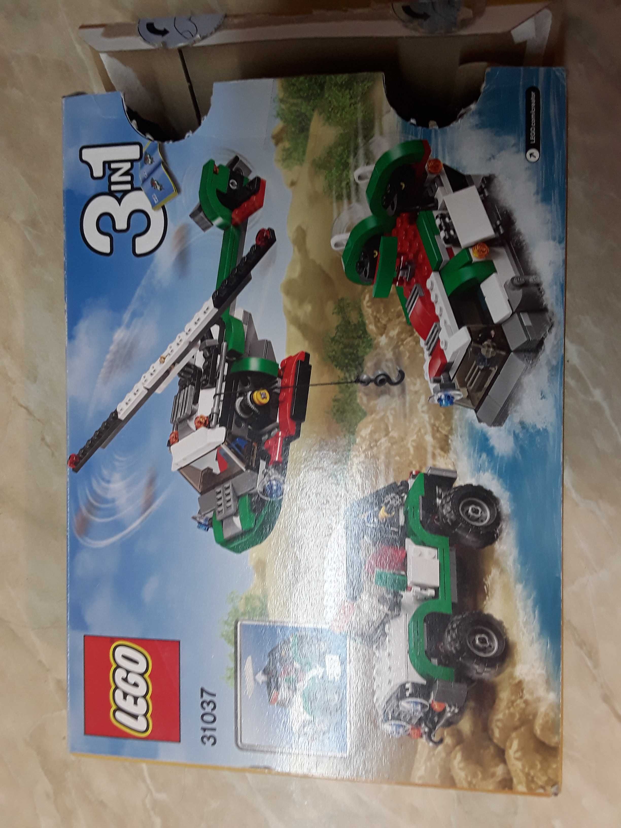 Lego 31037 creator 3 w1 przygodowe pojazdy, jeep, śmigłowiec, wodolot.