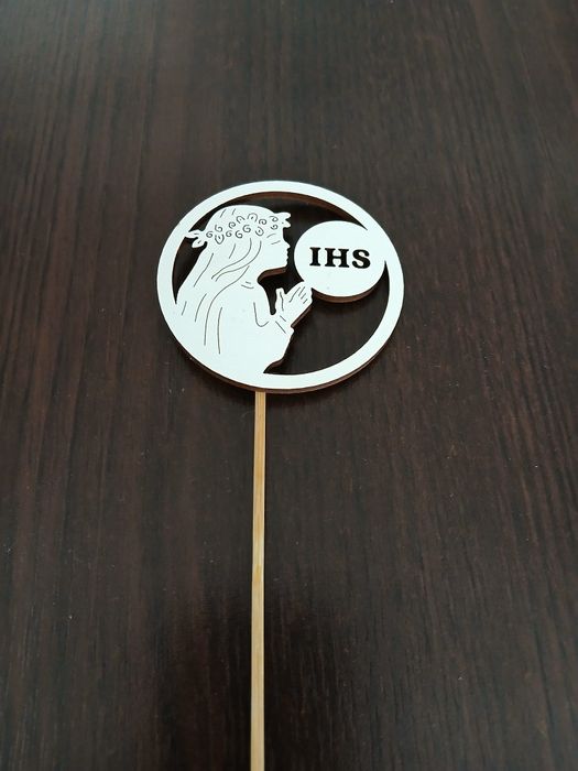 Ozdoba komunijna drewniana